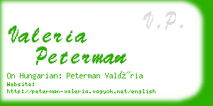 valeria peterman business card